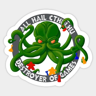 Cthulhu - Destroyer of Games Sticker